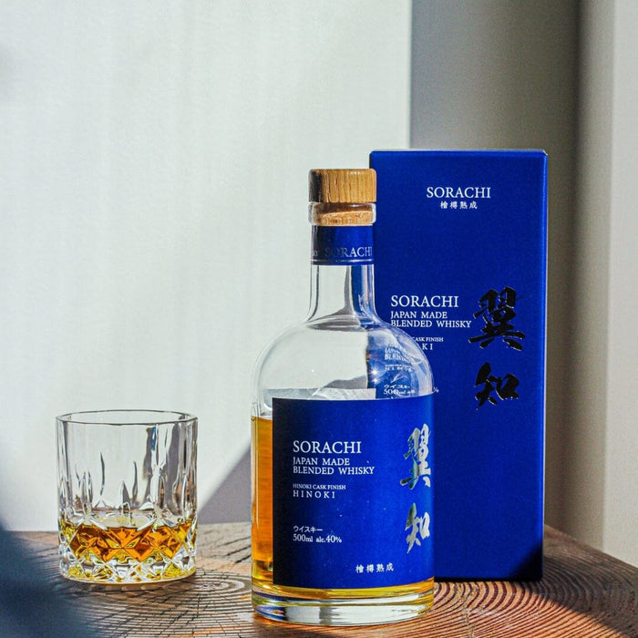Sorachi Hinoki Cask Finish Japan Blended Malt Whisky 40% 500ml Bottle Honeydaes - Japan Foods Grocery Online 
