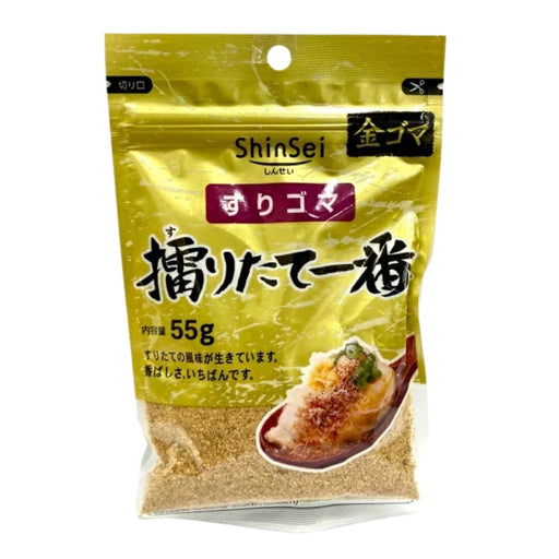 Suri Kin Goma Japan Golden Sesame Seeds Freshly Ground 55g Resealable Pack Honeydaes - Japan Foods Grocery Online 