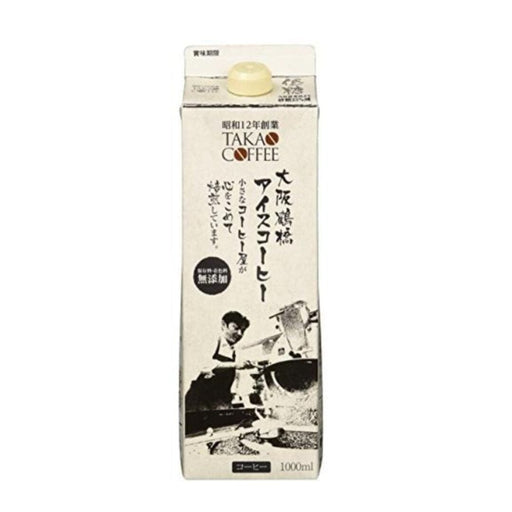 Takao Japan Iced Coffee Drink 1L Pack Mild Sweetness Type Honeydaes - Japan Foods Grocery Online 