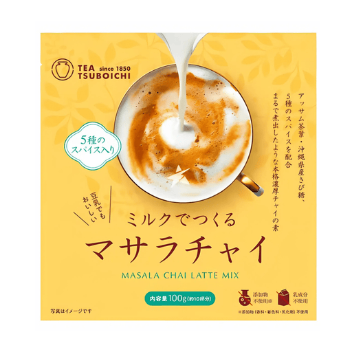 Tsuboichi Japan Masala Chai Latte Mix Powder 100g Resealable Pack Food, Beverages & Tobacco Honeydaes - Japan Foods Grocery Online 