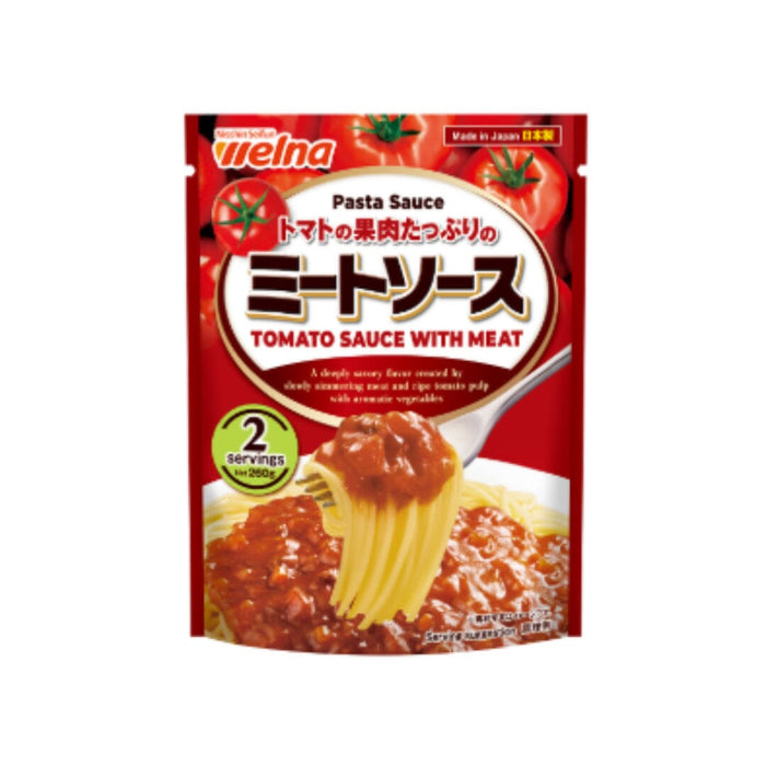 Welna Japan Napolitan Pasta Sauce with Extra Tomato Pulp 260g (2 servings) Pack Honeydaes - Japan Foods Grocery Online 