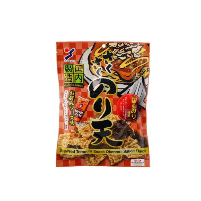 Yamaei Saku Saku Noriten Japanese Seaweed Tempura Snack 63g - Otafuku Okonomi Sauce Flavor Honeydaes - Japan Foods Grocery Online 