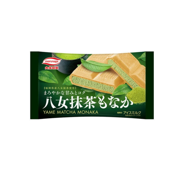 Yame Matcha Monaka Japan Green Tea Ice Cream Wafer 170ml Pack Honeydaes - Japan Foods Grocery Online 