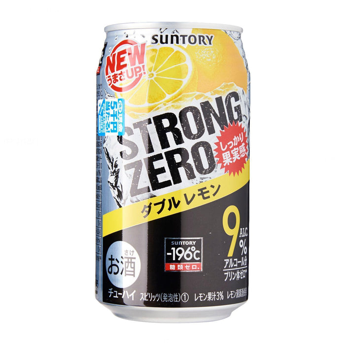 －196℃ ストロングゼロ〈レモン〉Suntory -196 Degree Strong Zero Double Lemon Chuhai Can  350ml 9%