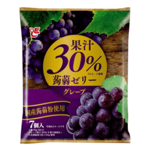 Ace Bakery - Konnyaku Jelly Dessert "Grape" (Pouch Type) 140g Honeydaes - Japan Foods Grocery Online 