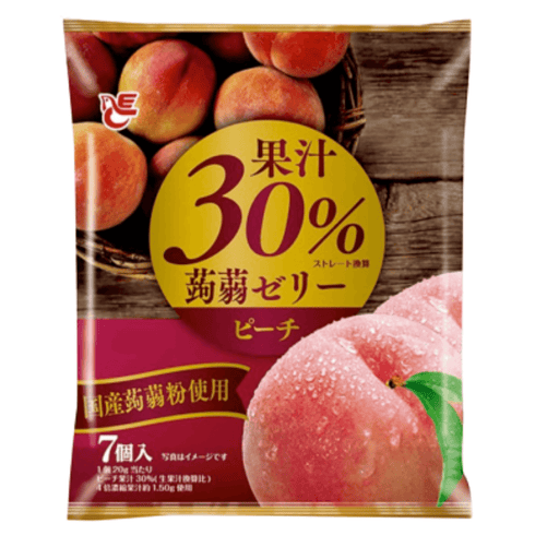 Ace Bakery - Konnyaku Jelly Dessert "Peach" (Pouch Type) 140g Honeydaes - Japan Foods Grocery Online 