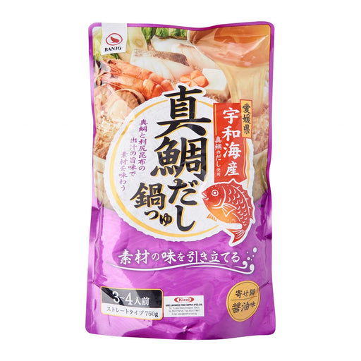 Banjo Madai Dashi Nabe No Tsuyu Delicious Tai Snapper Japanese Hotpot Base 750g Food, Beverages & Tobacco Honeydaes - Japan Foods Grocery Online 