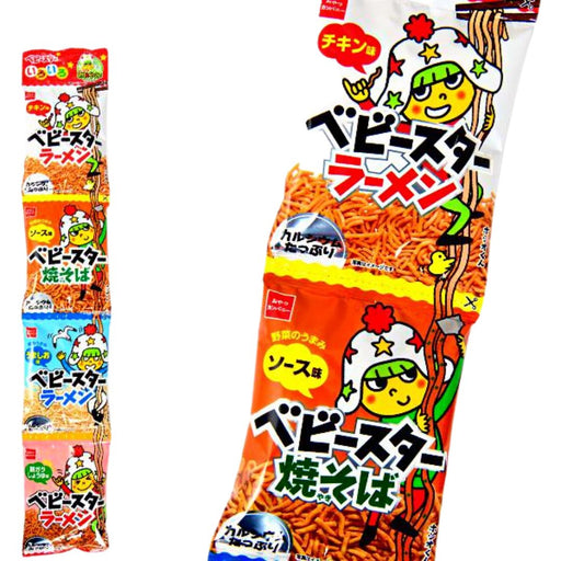 ベビースター ラーメン チキン味 ミニ Baby Star Iroiro Assorted Happy Pack Mini Ramen Snack (4 Packs x 17G) Honeydaes - Japan Foods Grocery Online 