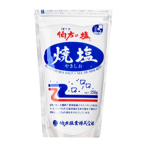 伯方の塩 焼塩 Hakata Salt Yaki Shio Specialized (Very Fine Type) Japanese Sea Salt 250g japanmart.sg 