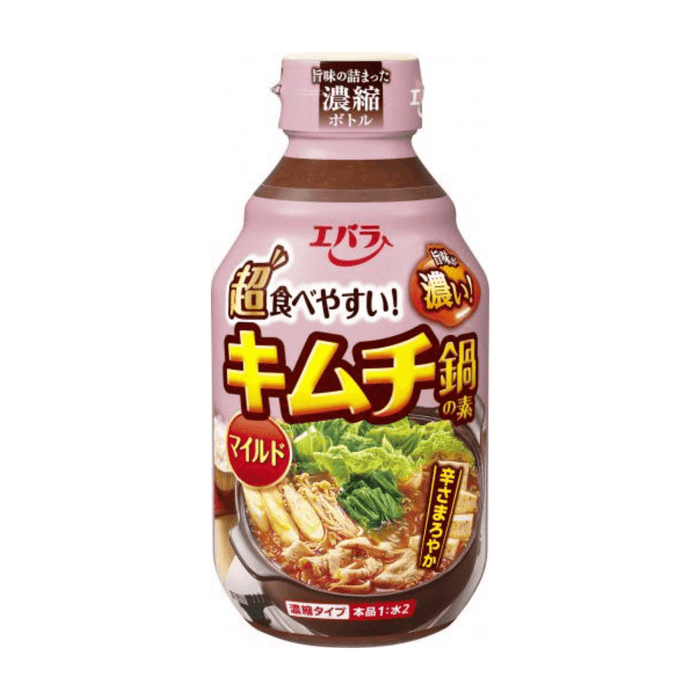 エバラ キムチ鍋の素 マイルド Ebara Kimchi Nabe no Moto - Japanese Styled Mild Hotpot Concentrate 300ml Honeydaes - Japan Foods Grocery Online 