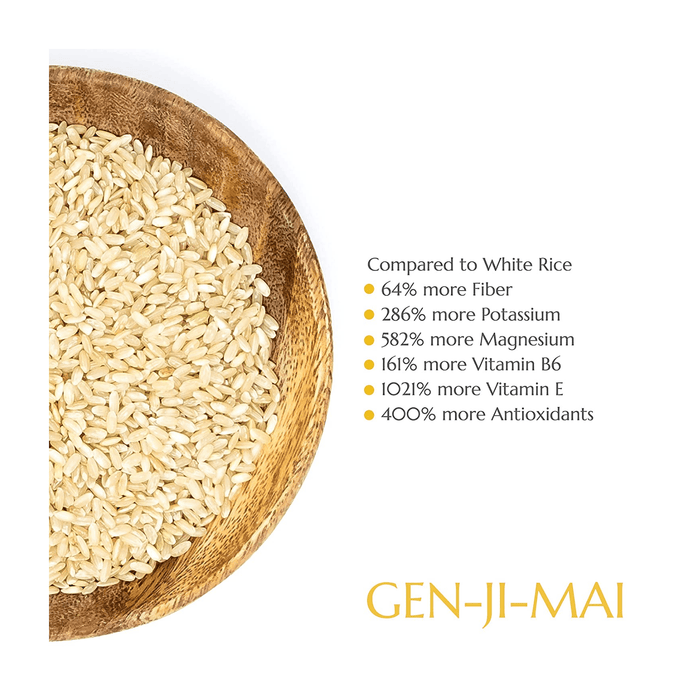 GEN-JI-MAI Premium Medium Whole Grain Soft Genmai Brown Rice 1kg (Small Cook Easy Package) Honeydaes - Japan Foods Grocery Online 