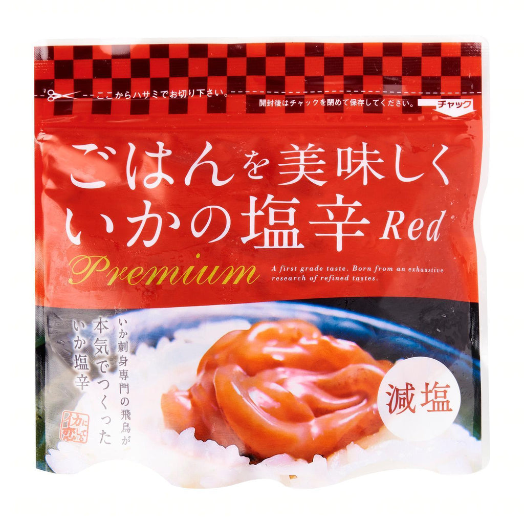 ごはんを美味しく イカの塩辛 Ika Shiokara Premium [Red] Less Salt