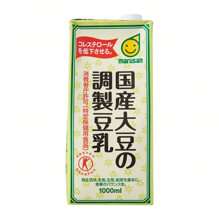 国産大豆の調整豆乳 Marusan Japan's Domestic Marudaizu Sweetened Soy Milk 1000ml japanmart.sg 