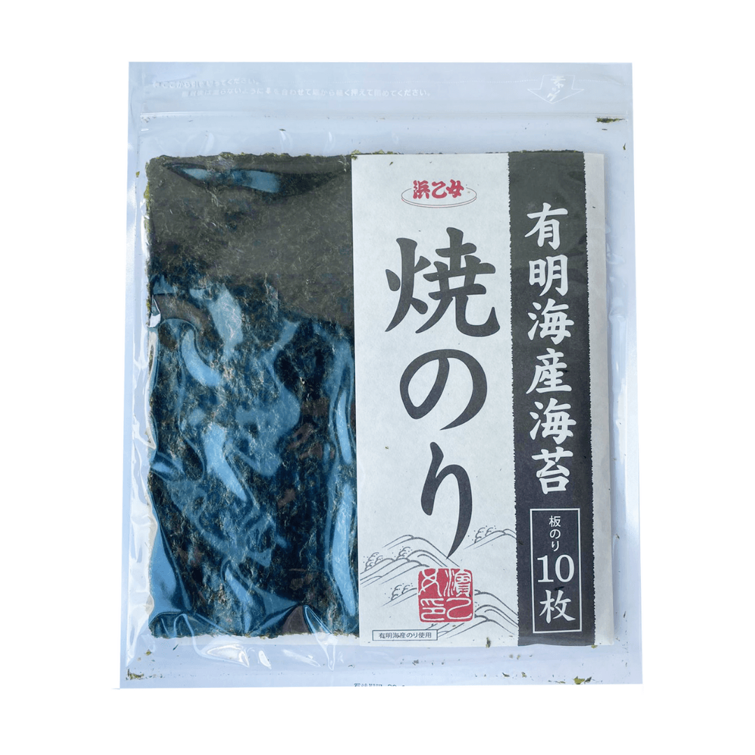 浜乙女 有明海産 焼きのり Hamaotome Ariake-San Yakinori (10 Pcs