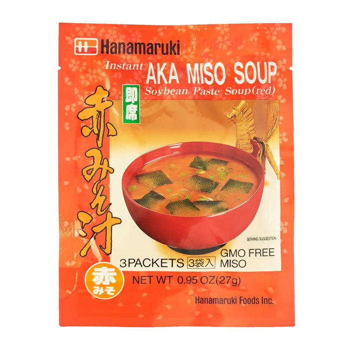 Hanamaruki Aka Miso Soup Instant Soup (3 Packets) japanmart.sg 