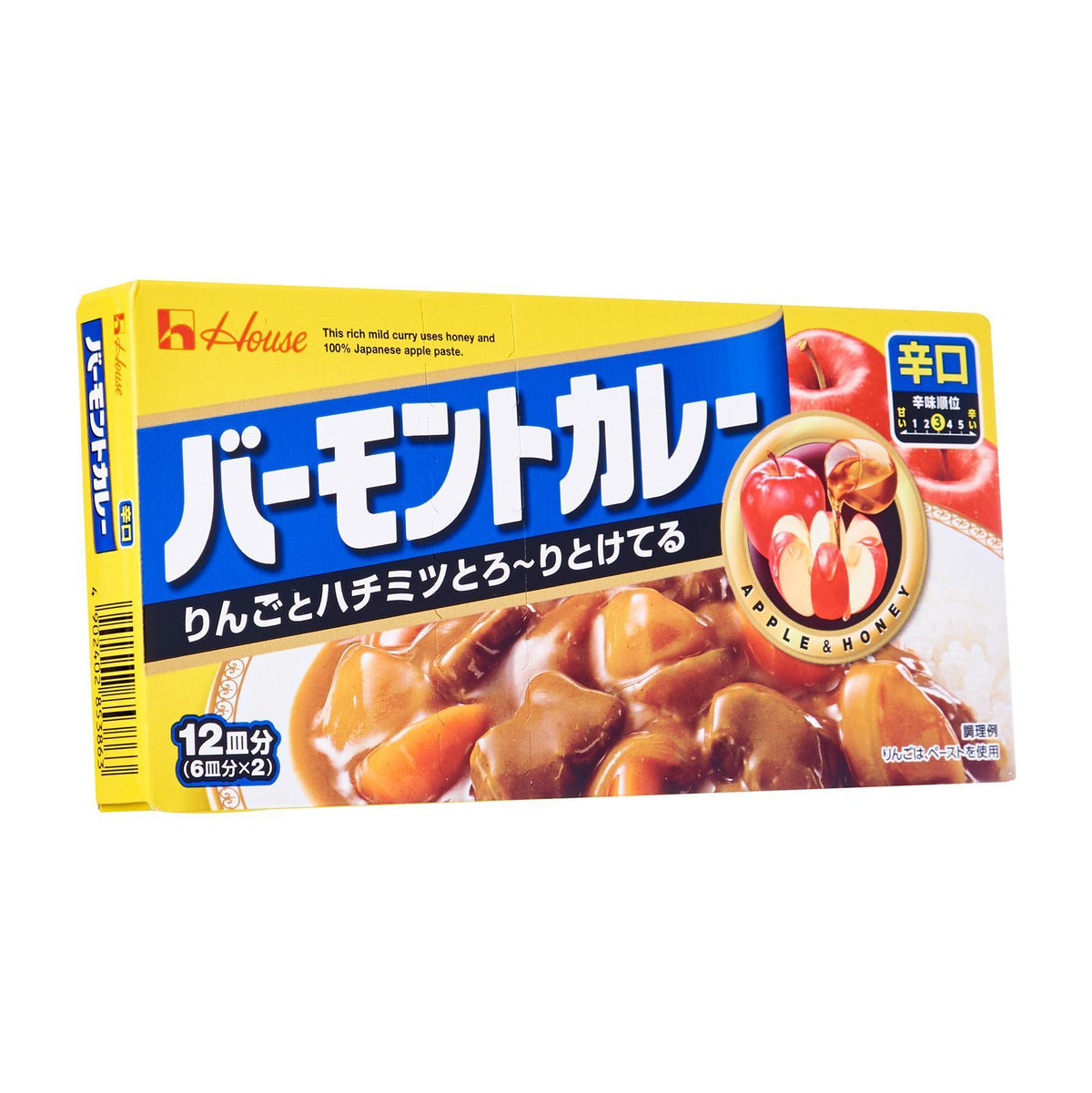バーモントカレー 辛口 House Vermont Curry Roux Apple and Honey Hot