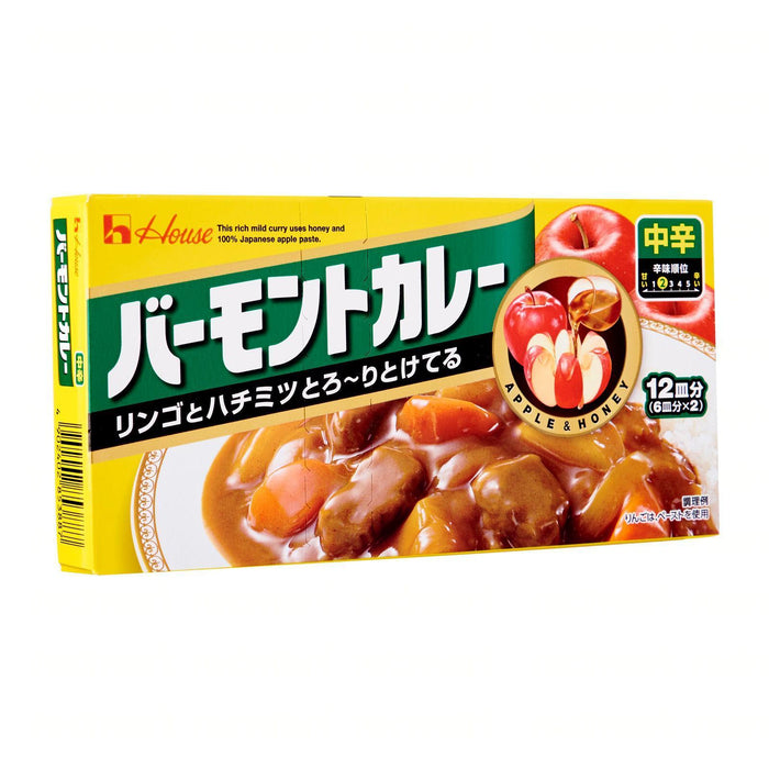 House Vermont Curry Roux Apple And Honey Medium Hot 230g Honeydaes - Japan Foods Grocery Online 