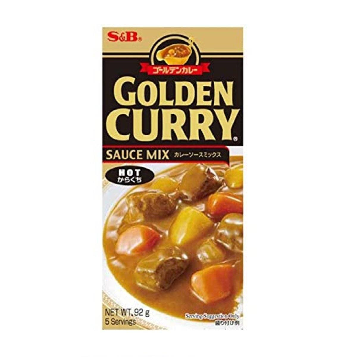 ゴールデンカレー 辛口 S&B Golden Curry Hot 92g — Honeydaes - Japan