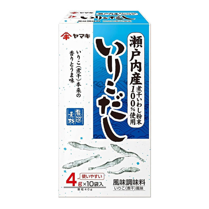 いりこだし Yamaki PREMIUM Series - IRIKO DASHI Japanese Dried Sardine Stock Powder 40g Honeydaes - Japan Foods Grocery Online 