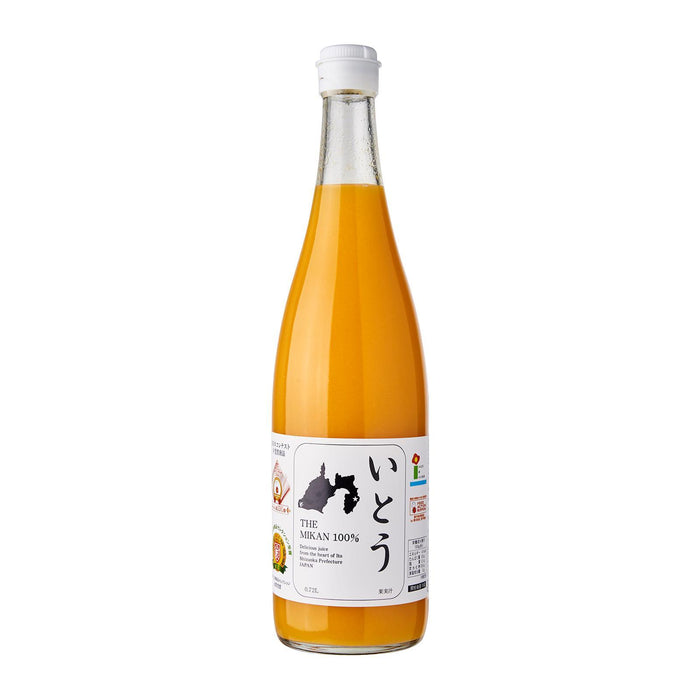 いとう 100％みかん ジュース Shizuoka Ito City 100% Pure Japan Mikan Orange Juice 720ml 720ml Honeydaes - Japan Foods Grocery Online 