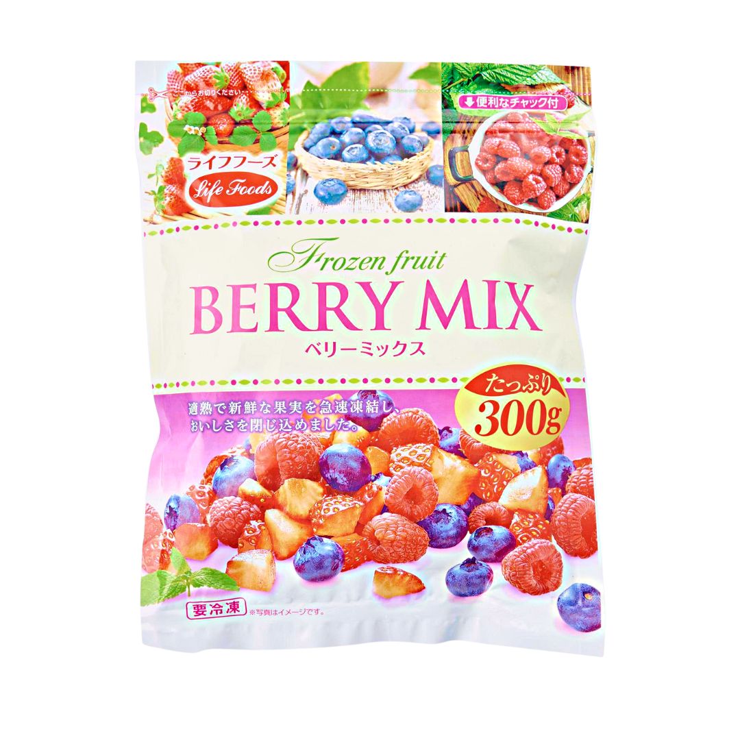 Japan Life Foods Frozen Lovely! Fruits Berry Mix 300g Resealable Japan Life Foods Frozen Lovely! Fruits Berry Mix 300g Resealable