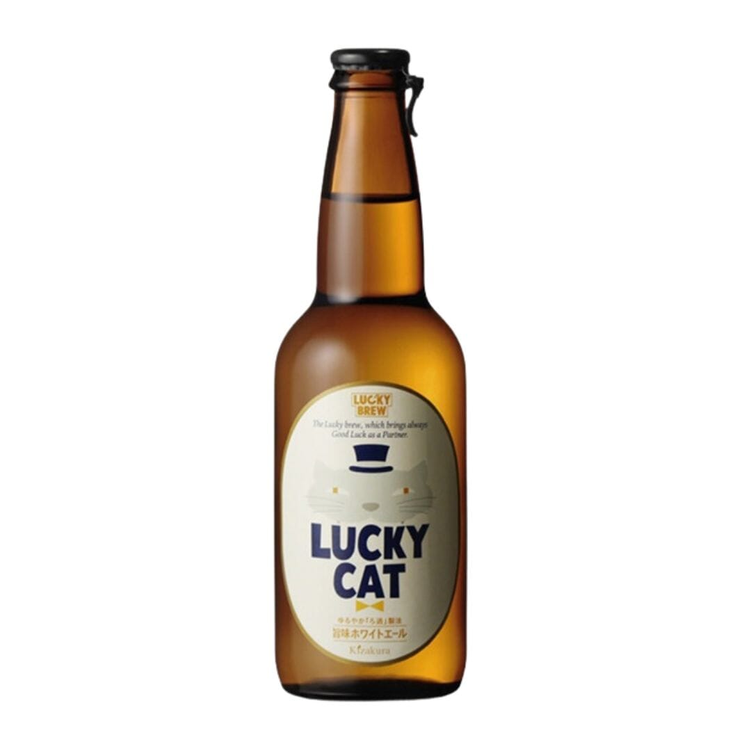 Japanese Craft Beer Series LUCKY CAT White Ale 330ml Bottle Type