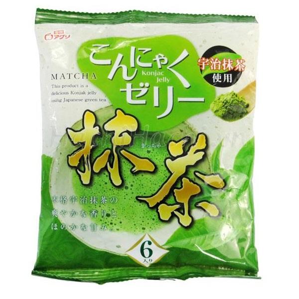 Japanese Konnyaku Jelly UJI MATCHA GREEN TEA (6 pcs) 108g Honeydaes - Japan Foods Grocery Online 