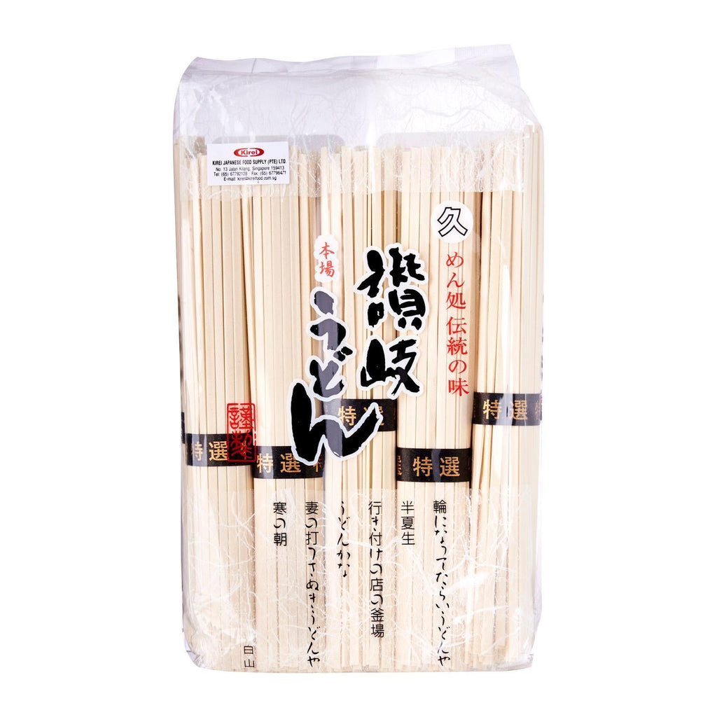 udon.　1113 Sanuki Bussan Zaru Udon Noodle x 400g | mylepro