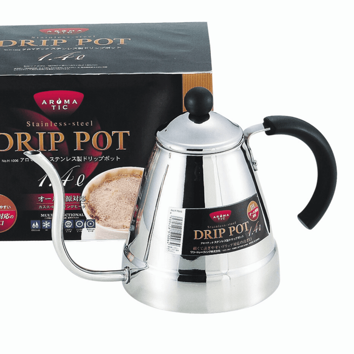 Kirei AROMATIC Japan Stainless Steel Drip Pot <Drip Coffee Use 1.4L Volume Size> Unit Honeydaes - Japan Foods Grocery Online 