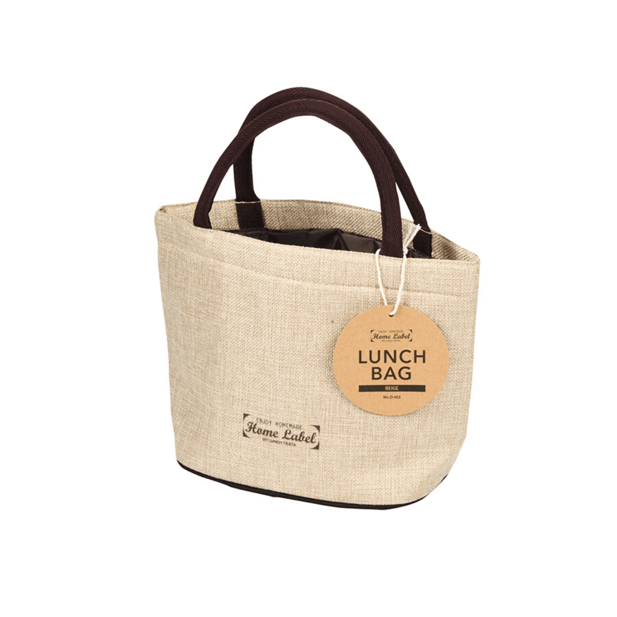 弁当箱 ランチバッグ ベージュ ホームレーベル HOME LABEL [BEIGE DESIGN] Japanese Style Lunch Bag  (Pack x Unit)