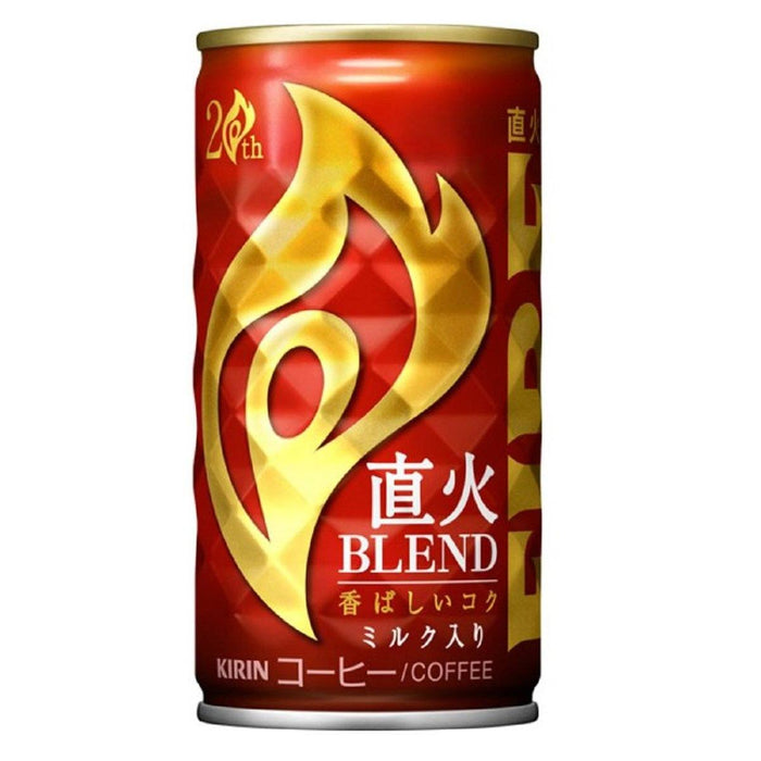 Kirin Fire Direct Fire Jikabi Blend Japanese Milk Coffee Can 185g japanmart.sg 