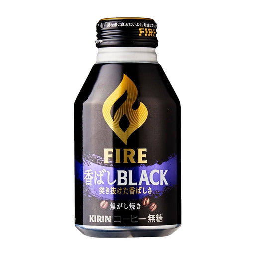 キリンファイアローストブラックコーヒー缶 Kirin Fire Roasted Black Coffee Can 275ml japanmart.sg 