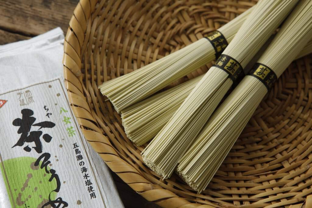 Kobayashijin - Cha Somen Japan Green Tea Wheat Noodles 200g Honeydaes - Japan Foods Grocery Online 