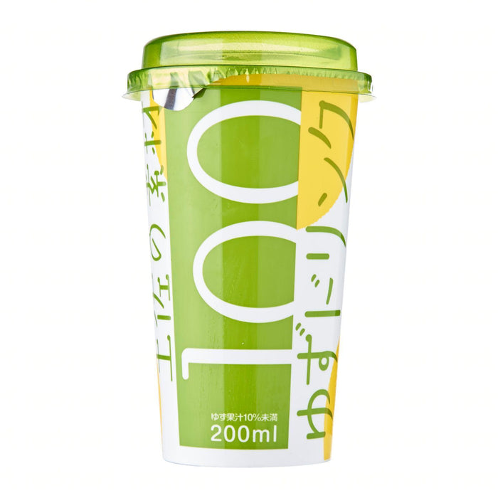 Kochi Ice Yuzu Juice - Straight Drinking in cup with straw 200ml Honeydaes - Japan Foods Grocery Online 