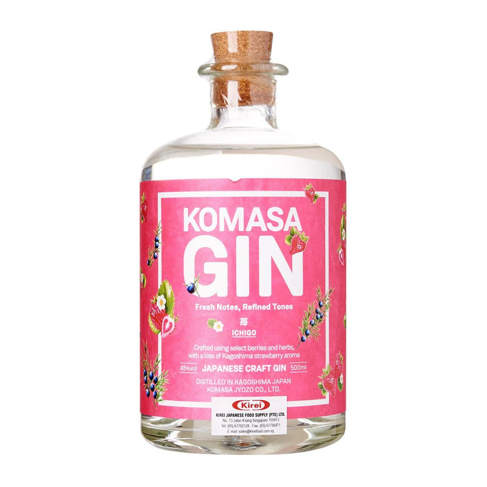 コマサ ジン苺 Komasa Craft Gin "Ichigo" 500ml 45% japanmart.sg 