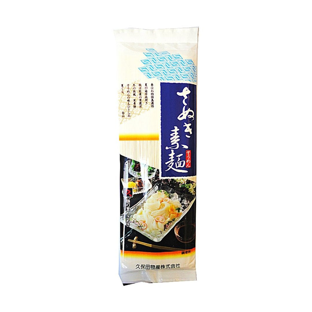 —　Sanuki　Thin　Pack　Kubota　Grocery　Somen　Noodle　Japanese　Wheat　Type　Foods　Online　Honeydaes　250g　讃岐そうめん　Japan