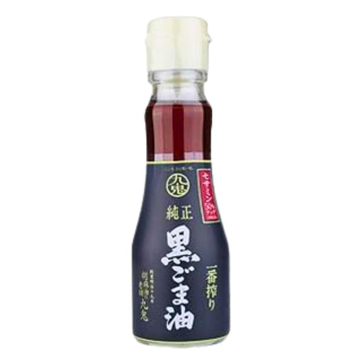 Kuki Junsei Kuro Goma Abura Japan Black Sesame Oil 150g Glass Bottle japanmart.sg 
