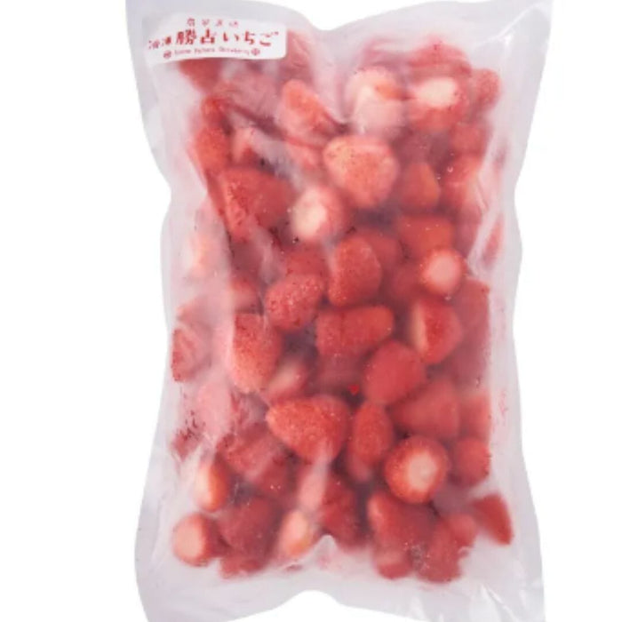 冷凍徳島県産いちご Tokushima Premium Japan Frozen Strawberries Gyomuyo Everyday Delicious! 1kg Large Pack Honeydaes - Japan Foods Grocery Online 