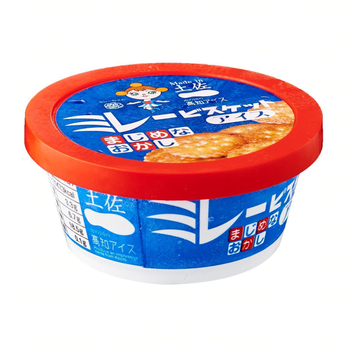 高知アイスミレービスケットアイス Kochi Ice Millets Milk Biscuits Ice Cream Cup 100ml japanmart.sg 