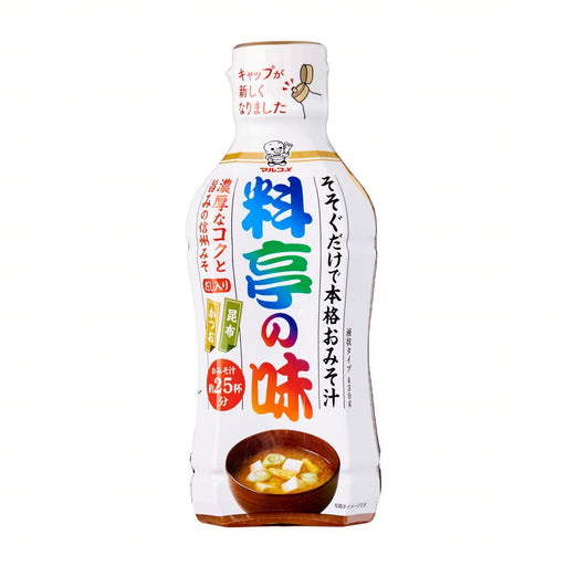 Marukome Liquid Miso Soup Base - Ryotei No Aji 430g Honeydaes - Japan Foods Grocery Online 