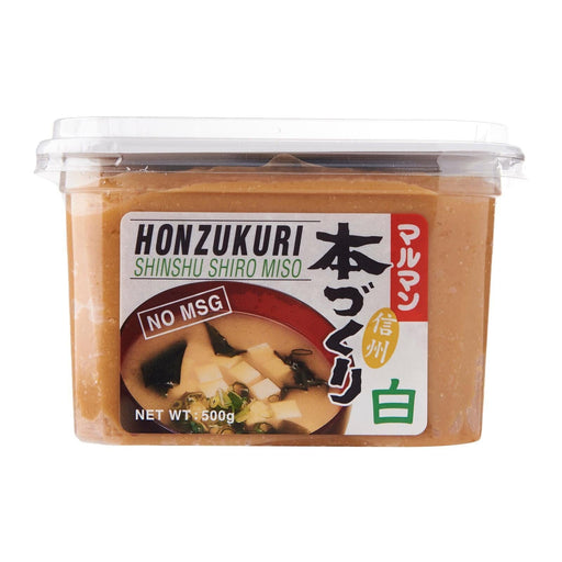 Maruman MSG Free Honzukuri Shiro Miso Paste 500g Tub japanmart.sg 