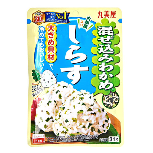 MARUMIYA Mazekomi Wakame Shirasu Sardine Furikake 31g Honeydaes - Japan Foods Grocery Online 