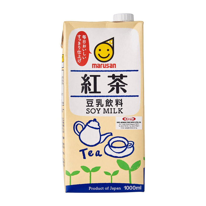 毎日おいしい紅茶豆乳 Marusan Everyday Delicious! Japan Soyabean Milk - Koucha Tea Flavour 1L Honeydaes - Japan Foods Grocery Online 