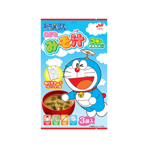 Nichifuri KODOMO's (Children's Favorite) MSG-Free Doraemon Miso Soup 9.9g (3 Bags) japanmart.sg 