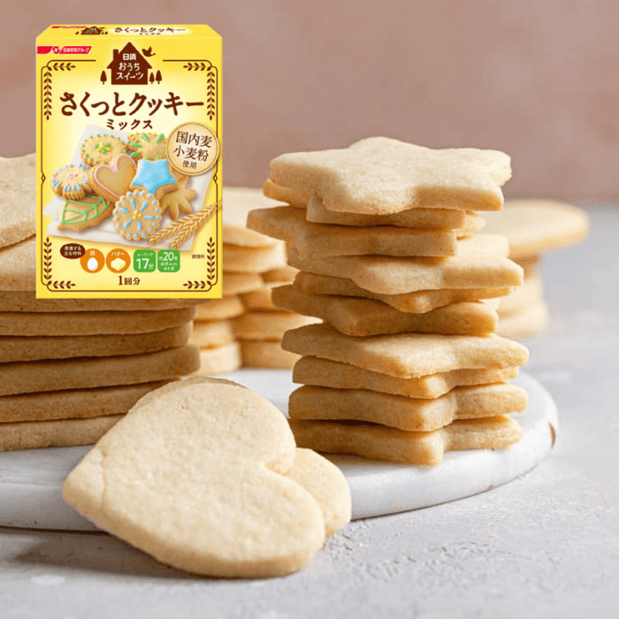 <Nisshin Flour Home Sweets Baking Series> Japanese Sakutto Cookie Mix 200g Honeydaes - Japan Foods Grocery Online 