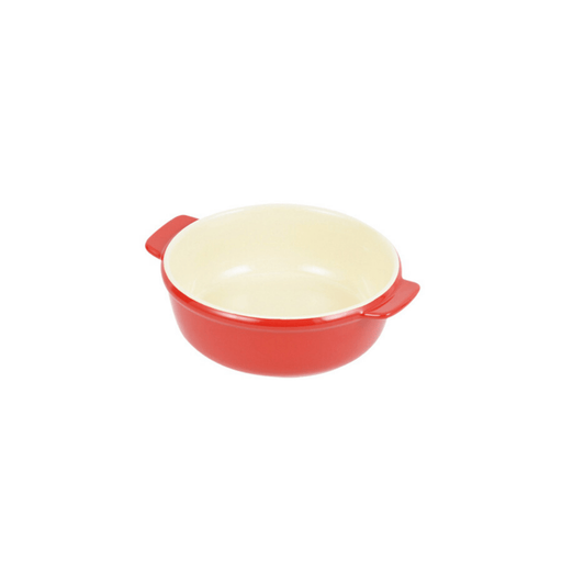 オーブンシェフ 耐熱丸深皿 Oven Chef Heat-Resistant Round Plate 15 cm Red <Happy Pot Series> Honeydaes - Japan Foods Grocery Online 