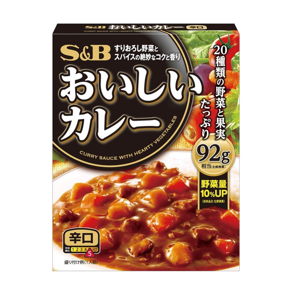 Eat　おいしい　Honeydaes　180g　Oishii　Pouch　カレー　To　Online　Foods　[辛口]　Curry　Delicious　SB　Japan　—　Hot　Ready　Grocery