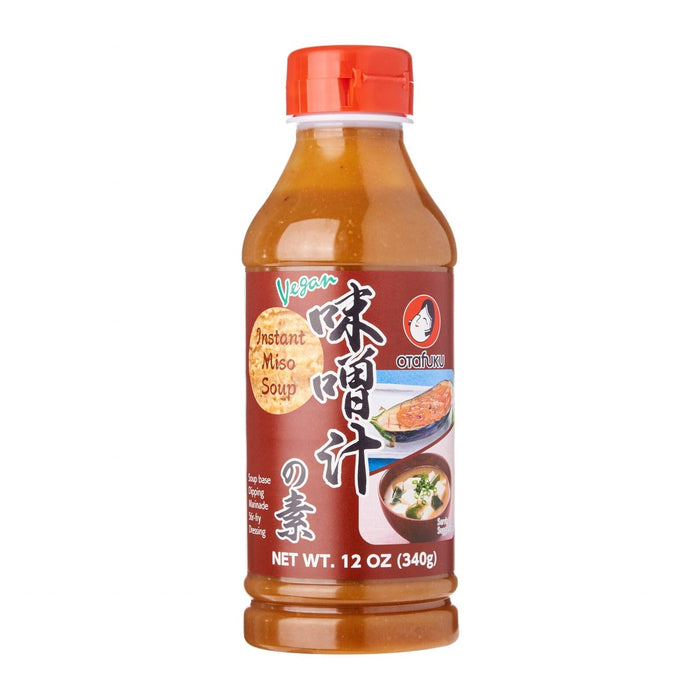 Otafuku Vegan Type Japanese Miso Soup Liquid Concentrate 340g Easy Bottle japanmart.sg 