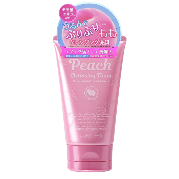 プラチナレーベル ももクレンジングウォーター Japan Platinum Label Cleansing Foam formulated with Japan Peach Extract 120ml Honeydaes - Japan Foods Grocery Online 
