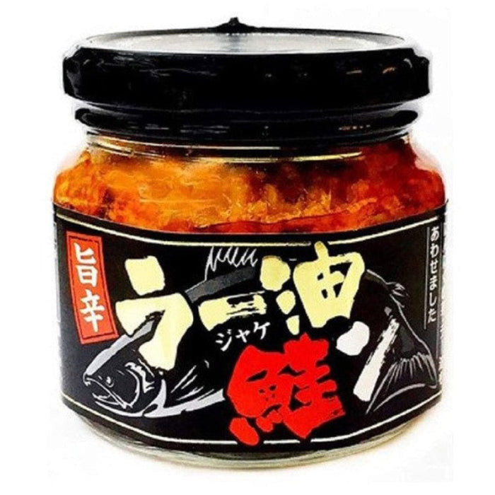 ラー油鮭ン Yummy! Rayu Shake Japanese Chilli Oil Infused Salmon Flakes 100g Btl Honeydaes - Japan Foods Grocery Online 